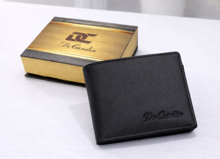 De Cardin Classic Bi-Fold Leather Wallet for Men