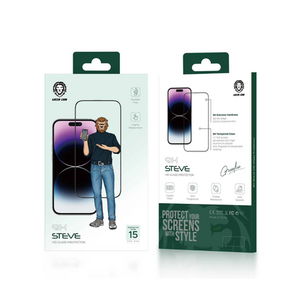 Green Lion 9H Steve HD Screen Protector For iPhone 15 Pro Max - Clear