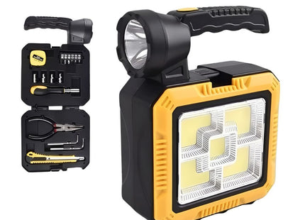 Small Solar Flashlight Solar Portable Multi-Function Rechargeable LED Flashlight with ...