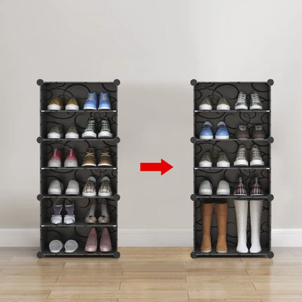 2column 7layer Shoe cabinet