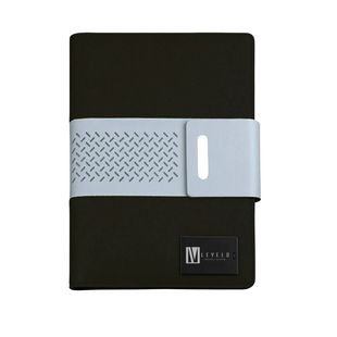 Levelo TechBook NoteBook Leather Cover With Built-In PowerBank 8000mAh