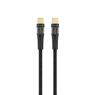 Green Lion Transparent Cable USB-C to USB-C - Black