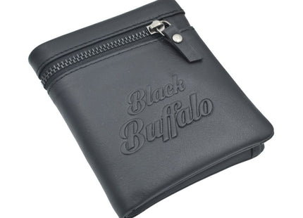 Black Buffalo Premium Leather Card Holder Wallet