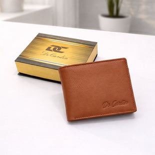 De Cardin Classic Bi-Fold Leather Wallet for Men