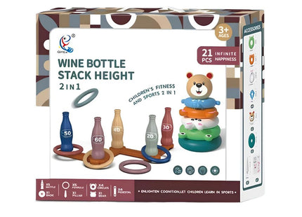 Wine Bottle Stack Height 2-in-1 Game