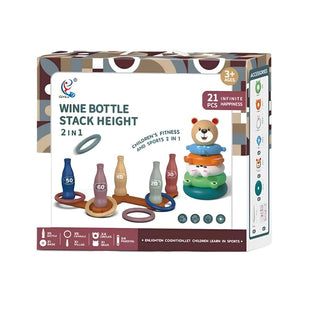 Wine Bottle Stack Height 2-in-1 Game