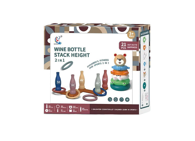 Wine Bottle Stack Height 2-in-1 Game