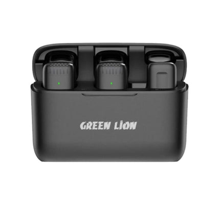 Green Lion 2 in 1  Wireless Microphone with Lightning Connector - Black