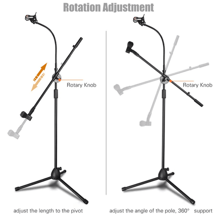 Adjustable microphone stand