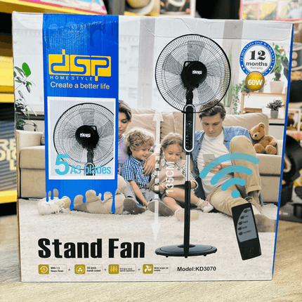 ADJUSTABLE STAND FAN WITH REMOTE CONTROL KD3070 - Xpressouq