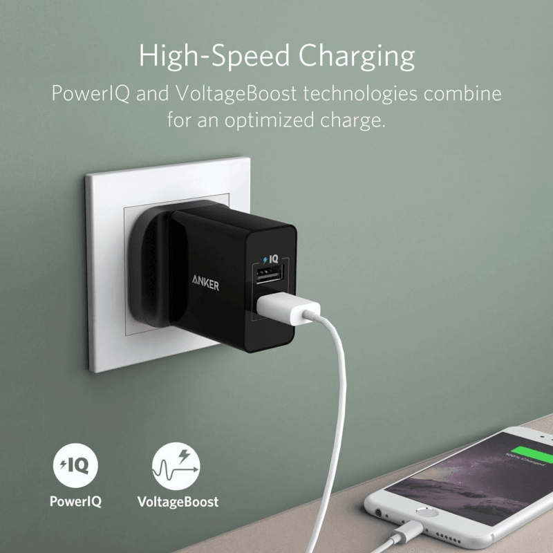 Anker 2-Port 24W USB Wall Charger 