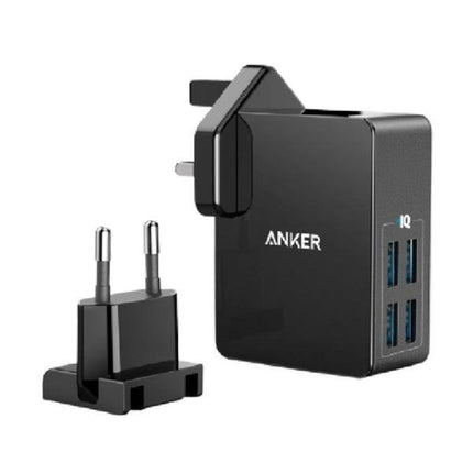 Anker Powerport 4 Lite 4 Port Wall Charger - Black - Xpressouq
