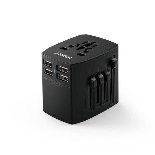 ANKER UNIVERSAL TRAVEL ADAPTER WITH 4 USB PORTS - Xpressouq