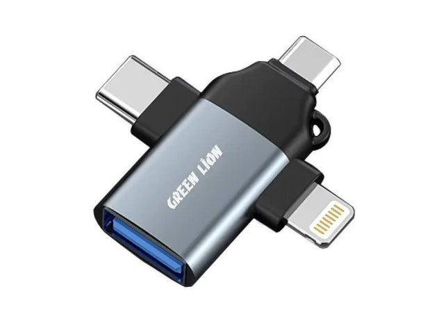 Green Lion 3 in 1 OTG Connector