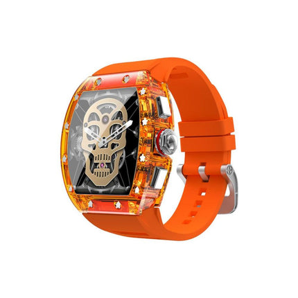 Green Lion Carlos Santos Smart Watch - Orange - Xpressouq