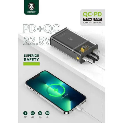 Power bank with QC 22.5W