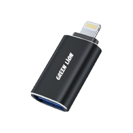 Green Lion Lightning to USB 3.0 OTG - Black - Xpressouq