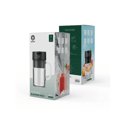 Green Lion Portable Blender Mug - Black - Xpressouq