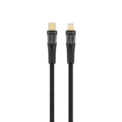 Green Lion Transparent Cable USB-C to Lightning - Black