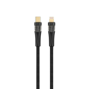 Green Lion Transparent Cable USB-C to Lightning - Black