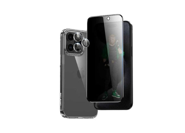 Green Lion 4 in 1 Defender Pack Privacy for iPhone 15 Pro