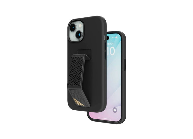 Levelo Morphix Silicone Case With Leather Grip For iPhone 15