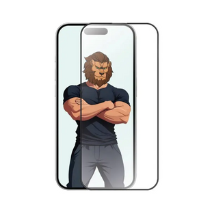 Green Lion 3D Silicone Plus High Definition Edge Glass for iPhone 16 Pro Max - Clear