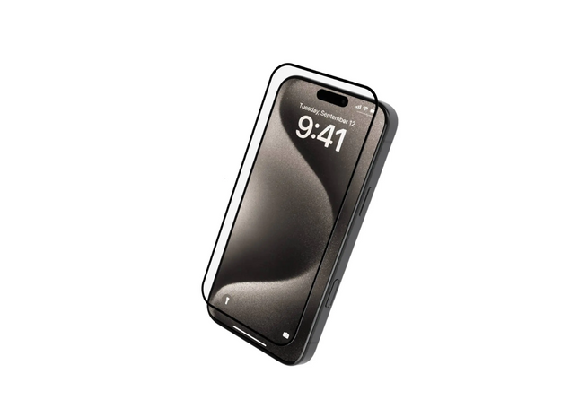 Levelo 2.5D Silk Print Silicone Edge HD Screen Protector For iPhone 16 Pro Max