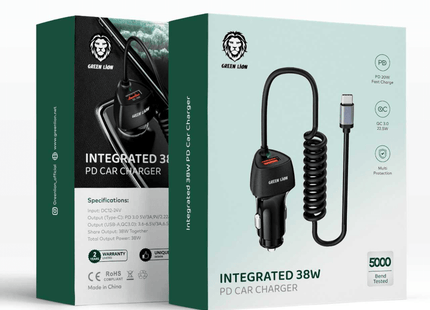 Integrated 38W Car Charger Type-C Output - Xpressouq