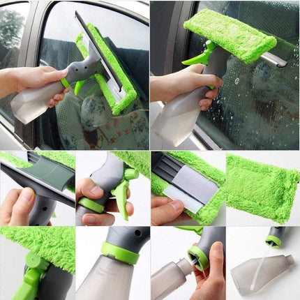 Compact All-in-One Glass Cleaning Tool