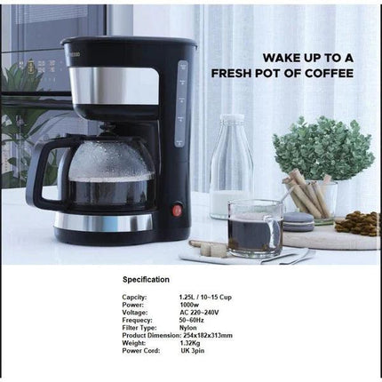 1.25-liter coffee maker