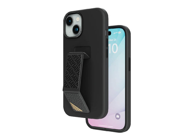 Levelo Morphix Silicone Case With Leather Grip For iPhone 15 Plus