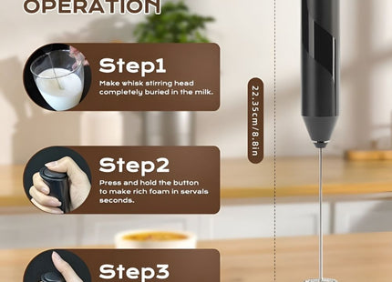 Electric Milk Frother - Black