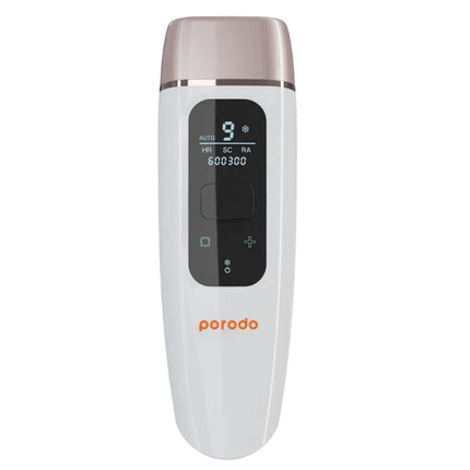 Hair removal device with 5 intensity levels