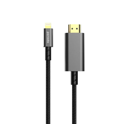 Porodo 4K HDMI to Type Lighting Cable 