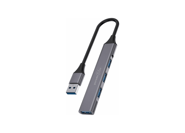 Porodo Blue 4 in1 USB-A Hub