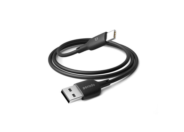 Porodo Blue PVC Type-C Cable 1m3.2ft, USB-A to Type-C, Charge & Sync, Smart Design - Black 5 (1 votes) - Xpressouq