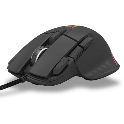 Porodo Gaming 8D Wired RGB Gaming Mouse - Black - Xpressouq