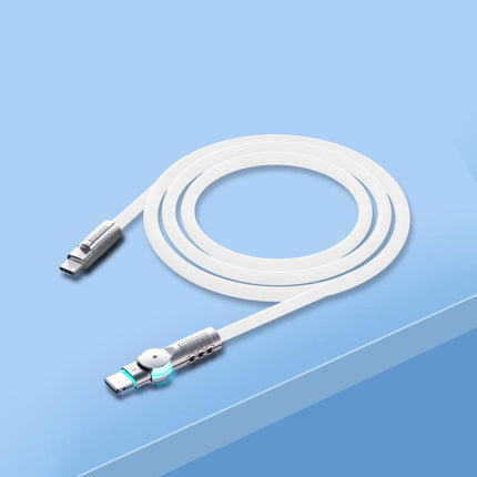 Porodo High-Speed Rotating Connector USB-C To USB-C Cable Data & Fast Charge 1M - Xpressouq