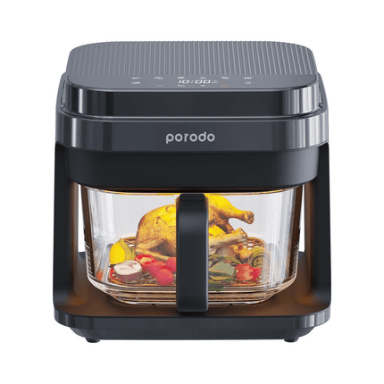 Porodo Lifestyle 5.5L Capacity Full Glass Air Fryer - Xpressouq