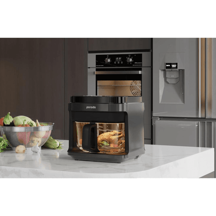 Porodo Lifestyle 5.5L Capacity Full Glass Air Fryer - Xpressouq