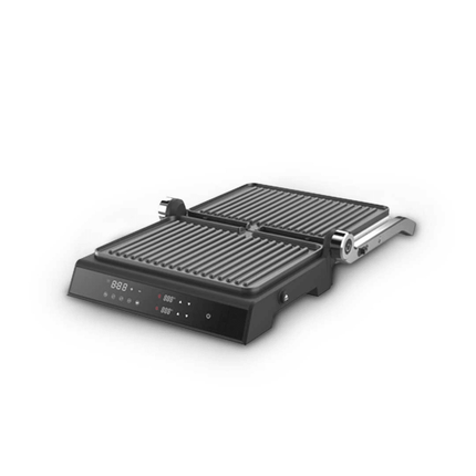 Porodo LifeStyle Glasstop Digital Grill with Removable Grill Plate 2000W - Black - Xpressouq