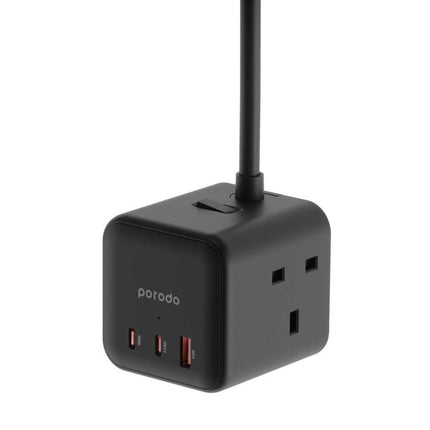 Porodo Multi-Port GaN Power Cube Charger - Xpressouq