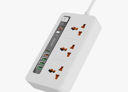 PORODO MULTI-PORT POWER HUB 4USB-A/USB-C - Xpressouq