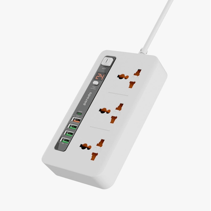 PORODO MULTI-PORT POWER HUB 4USB-A/USB-C - Xpressouq