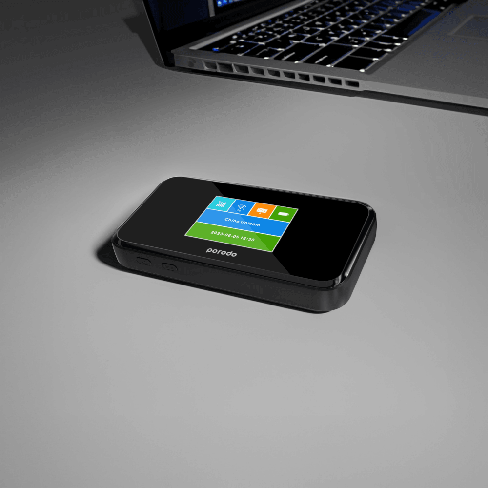 Porodo Portable MiFi 5G Wireless Router 5000mAh – Black – Xpressouq