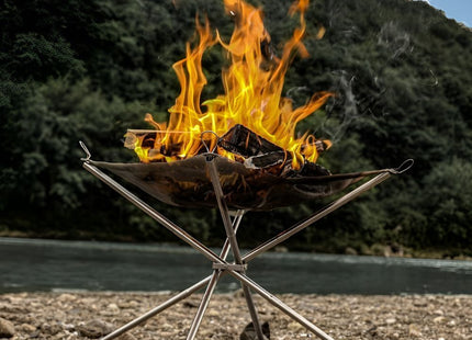 Green Lion Portable  Bonfire Stainless Steel Stand