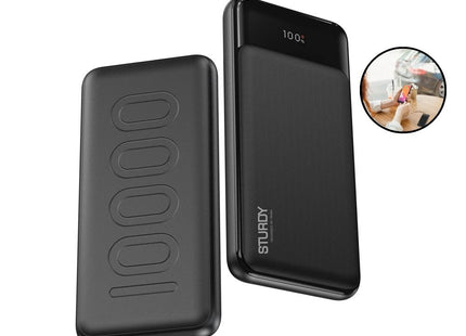 PAWA Sturdy  PD20W Power Bank with Digital Display 10000mAh - Black