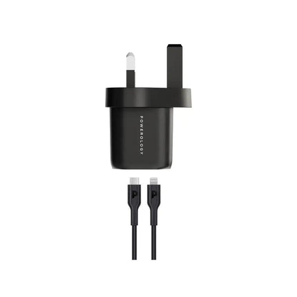 Powerology 33W GaN PD Charger With 1.2m/3.9ft USB-C To Lightning - Xpressouq