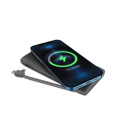 Powerology 8 in 1 Wireless Power Bank Station 10000mAh - Black - Xpressouq